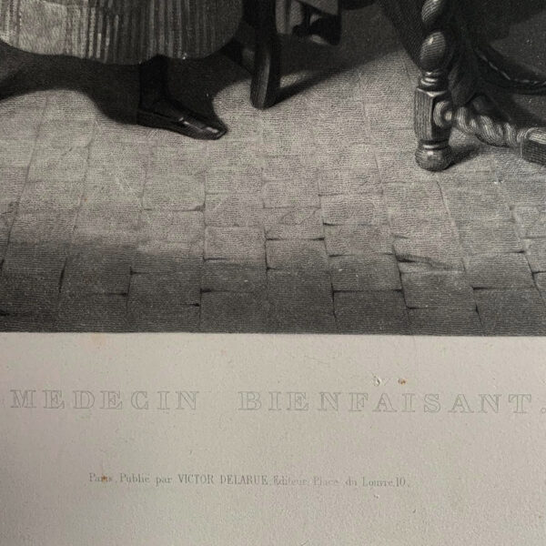 Le Médecin Bienfaisant : Gravure de Jean-Alexandre Allais d’après Pierre Duval Le Camus. – Image 6